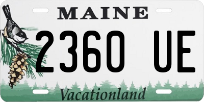 ME license plate 2360UE