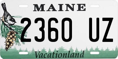 ME license plate 2360UZ