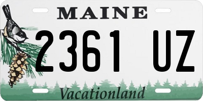 ME license plate 2361UZ