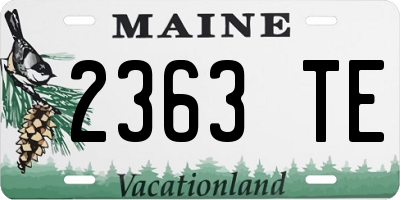 ME license plate 2363TE