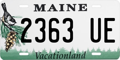 ME license plate 2363UE