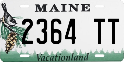 ME license plate 2364TT