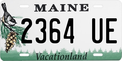 ME license plate 2364UE