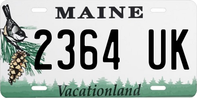 ME license plate 2364UK