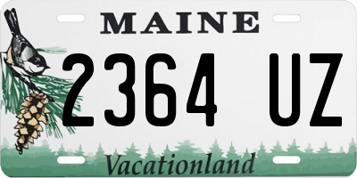 ME license plate 2364UZ