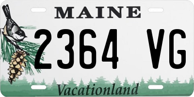 ME license plate 2364VG