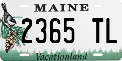 ME license plate 2365TL