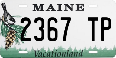 ME license plate 2367TP