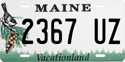 ME license plate 2367UZ