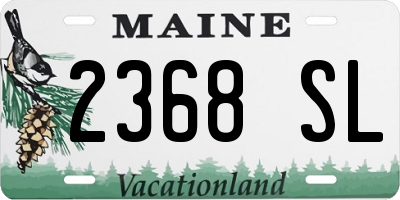 ME license plate 2368SL