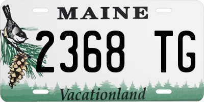 ME license plate 2368TG