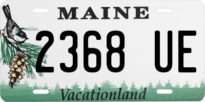 ME license plate 2368UE