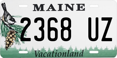 ME license plate 2368UZ