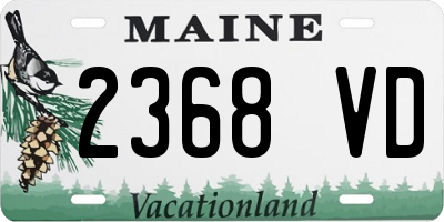 ME license plate 2368VD