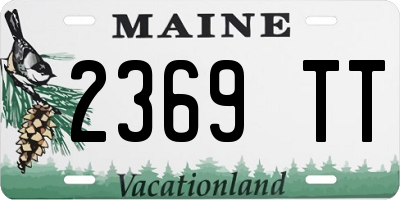 ME license plate 2369TT