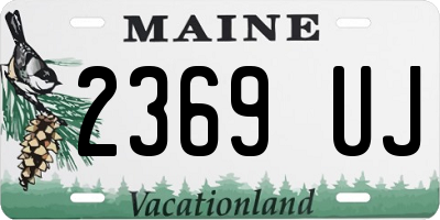 ME license plate 2369UJ