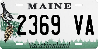 ME license plate 2369VA