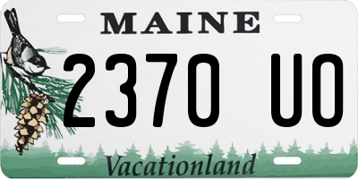 ME license plate 2370UO