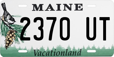 ME license plate 2370UT