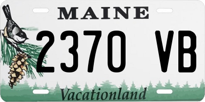 ME license plate 2370VB