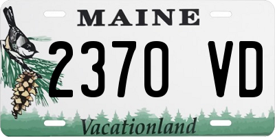 ME license plate 2370VD