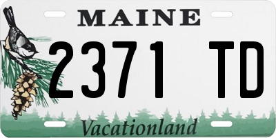 ME license plate 2371TD