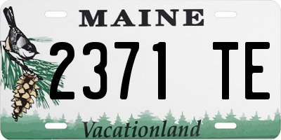 ME license plate 2371TE