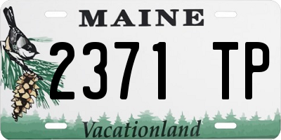 ME license plate 2371TP