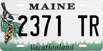ME license plate 2371TR