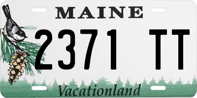 ME license plate 2371TT
