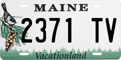 ME license plate 2371TV