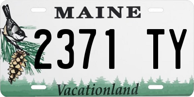 ME license plate 2371TY