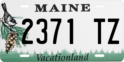 ME license plate 2371TZ