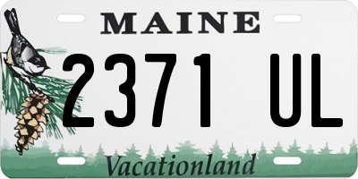 ME license plate 2371UL