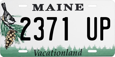 ME license plate 2371UP