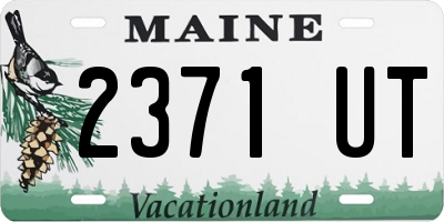 ME license plate 2371UT