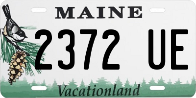 ME license plate 2372UE