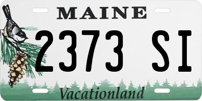 ME license plate 2373SI