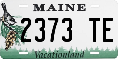 ME license plate 2373TE