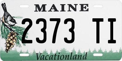 ME license plate 2373TI