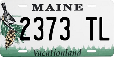 ME license plate 2373TL
