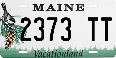 ME license plate 2373TT
