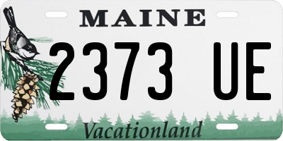 ME license plate 2373UE