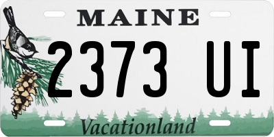ME license plate 2373UI
