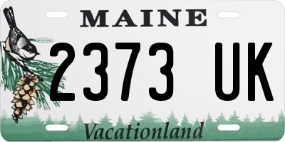 ME license plate 2373UK
