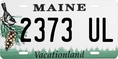 ME license plate 2373UL