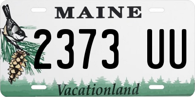 ME license plate 2373UU