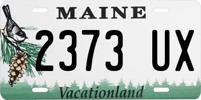 ME license plate 2373UX