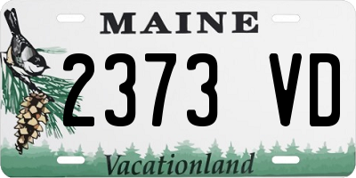 ME license plate 2373VD