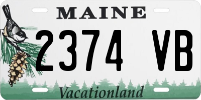 ME license plate 2374VB